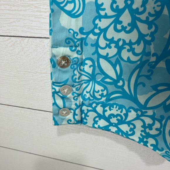 NWT Lilly Pulitzer Blue Cropped Pants Size 6 - Picture 4 of 10